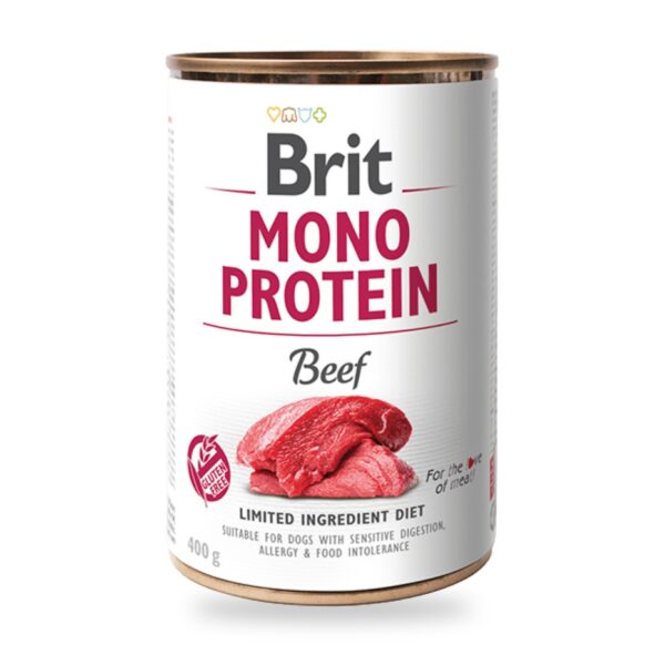Brit Mono Protein Latas De Ternera Para Perros Pack Ahorro 6×400 Gr - unidad