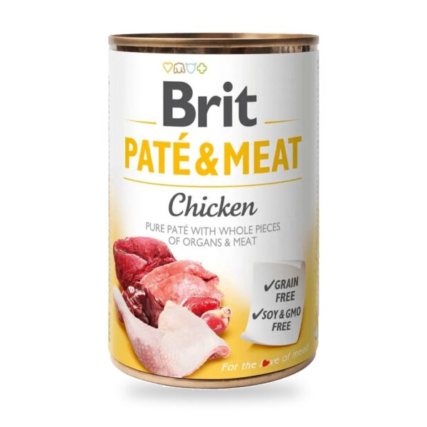 Brit Paté Carne De Pollo Para Perros 6×400 Gr - unidad