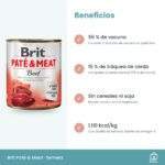 Beneficios de el pack de latas de paté Brit de ternera para perros