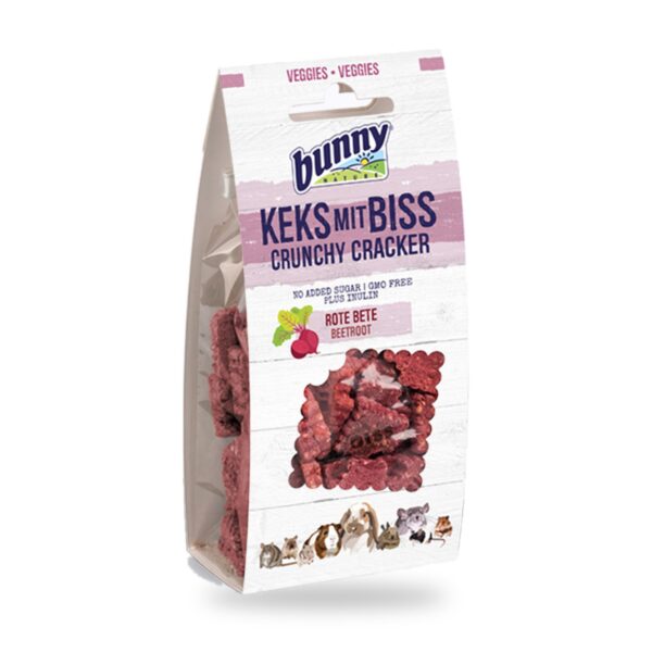 Bunny Nature Crunchy Cracker Remolacha Galletas para Conejos y Roedores Pack 6×50 g - unidad
