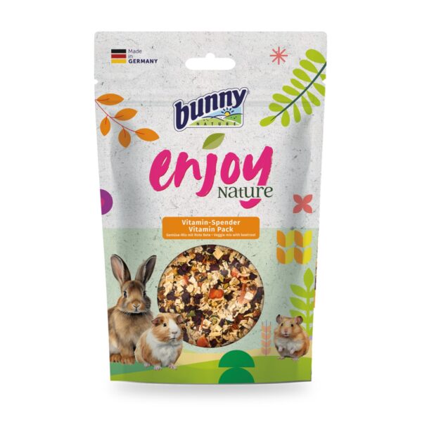 Verduras secas para conejos - Bunny Nature Enjoy Nature Aporte Vitamínico Pack 6×90 g - unidad