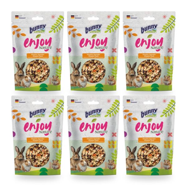 Verduras secas para conejos - Bunny Nature Enjoy Nature Aporte Vitamínico Pack 6×90 g (6 unidades)