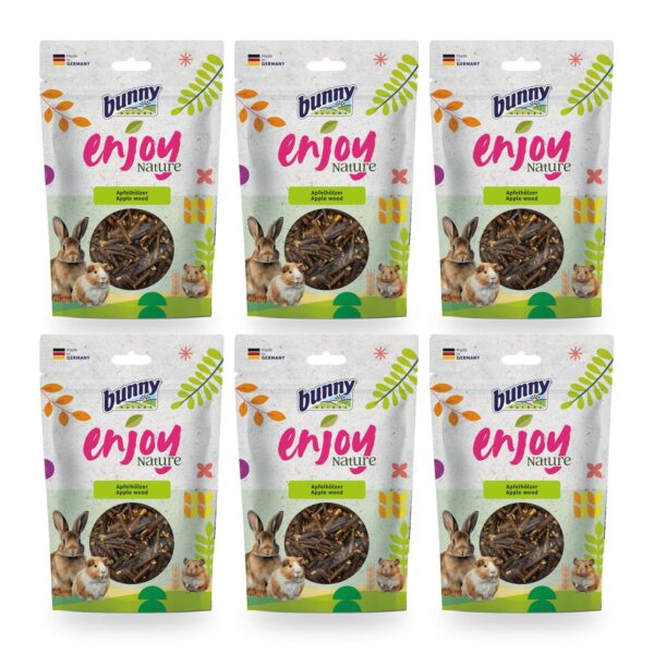 Bunny Nature Enjoy Nature Madera de Manzano Pack 6×100 g (6 unidades)