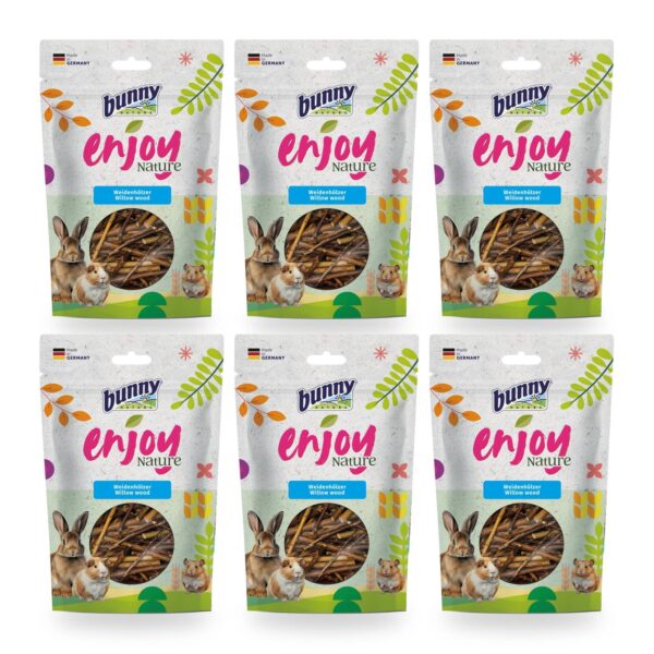 Bunny Nature Enjoy Nature Madera de Sauce Pack 6×100 g (6 unidades)