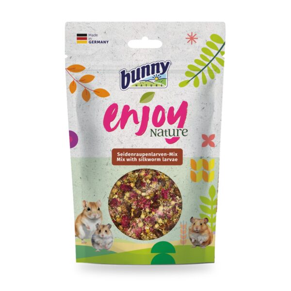 Bunny Nature Enjoy Nature Mezcla de Larvas de Gusano de Seda Pack 7×40 g - unidad
