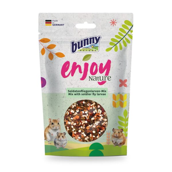 Bunny Nature Enjoy Nature Mezcla de Larvas de Mosca Soldado Pack 6×90 g - unidad