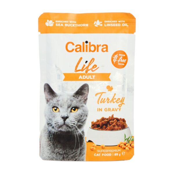 Calibra Cat Life Adult Pavo en Salsa para Gatos Pack 28×85 g