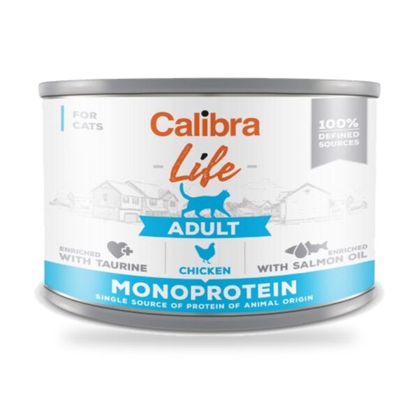 Calibra Cat Life Adult Pollo para Gatos en Lata Pack 6×200 g - unidad