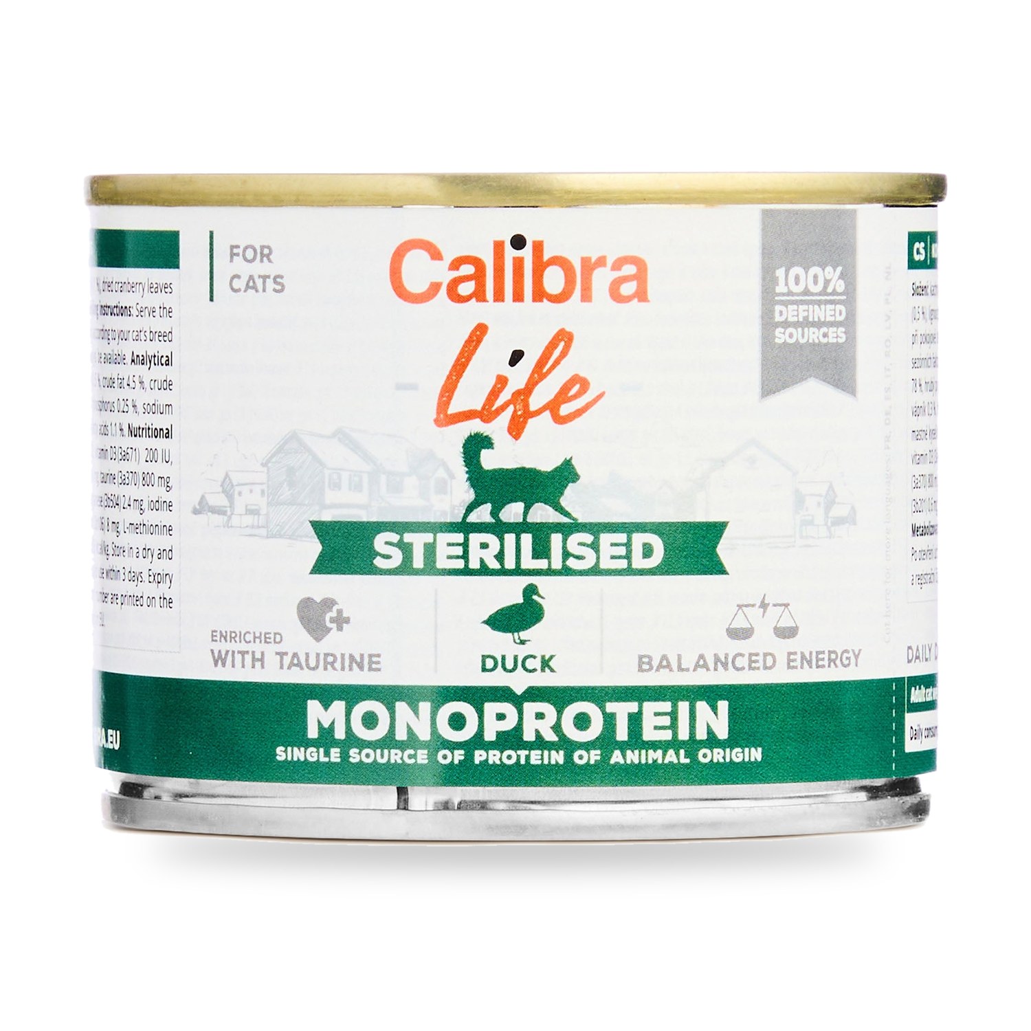 Calibra Cat Life Sterilised Pato para Gatos en Lata Pack 6×200 g - unidad Calibra Cat Life Sterilised Pato para Gatos en Lata Pack 6×200 g - unidad