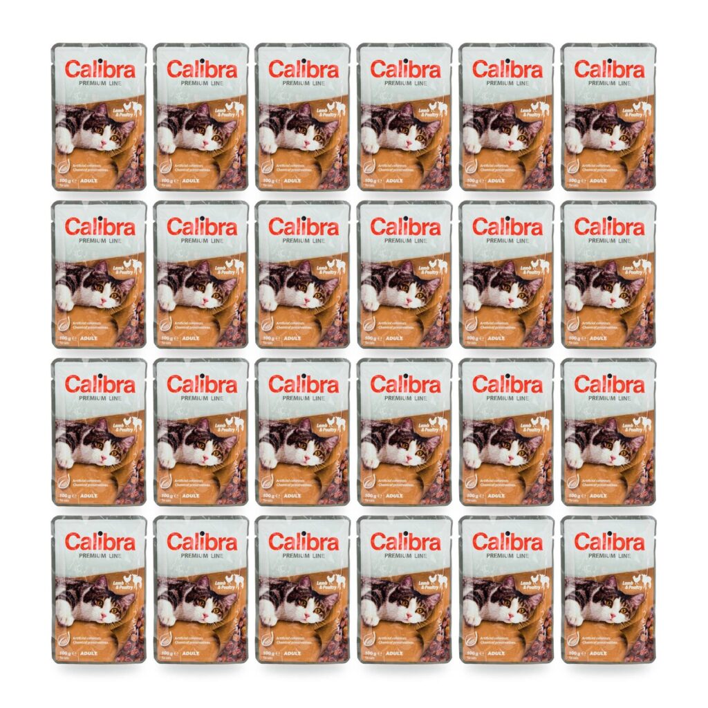 Calibra Cat Premium Adult Cordero y Pollo en Salsa para Gatos Pack 24×100 g