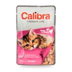 Calibra Cat Premium Kitten Pavo y Pollo en Salsa para Gatitos Pack 24×100 g - unidad