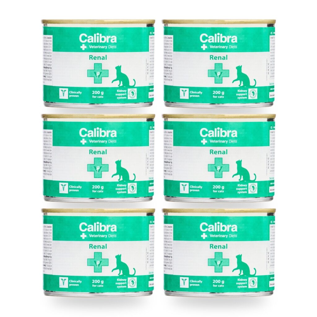 Calibra Dieta Veterinaria Renal para Gatos en Lata Pack 6×200 g