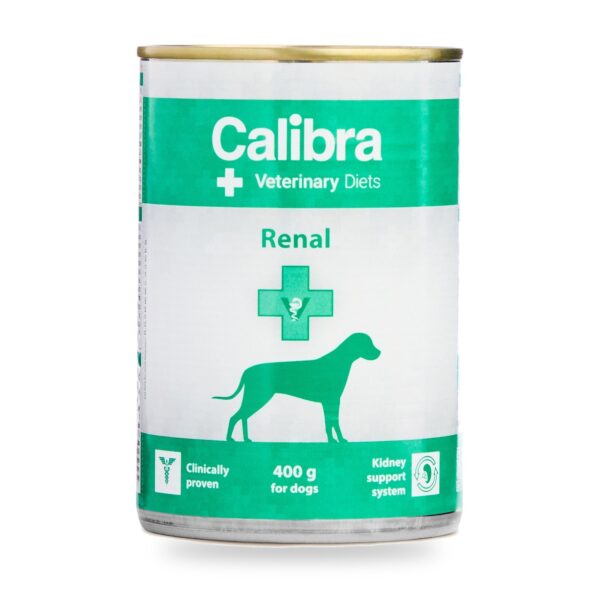 Calibra Dieta Veterinaria Renal para Perros en Lata Pack 6×400 g - unidad