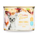 Calibra Dog Verve Adult Small Pato y Pavo Sin Cereales para Perros Pequeños en Lata Pack 6×200 g - unidad
