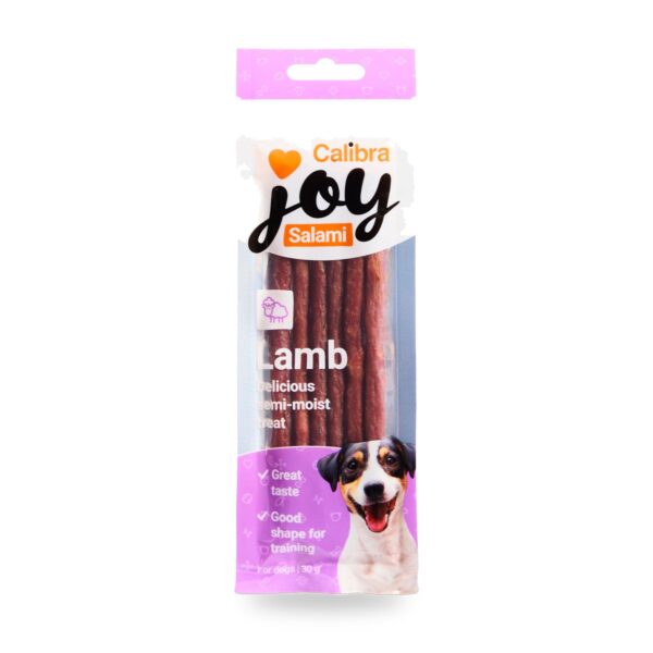 Calibra Joy Salami de Cordero Snack para Perros Pack 20×30 g - unidad