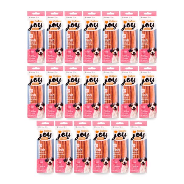 Calibra Joy Salami de Pescado Snack para Perros Pack 20×30 g (20 unidades)