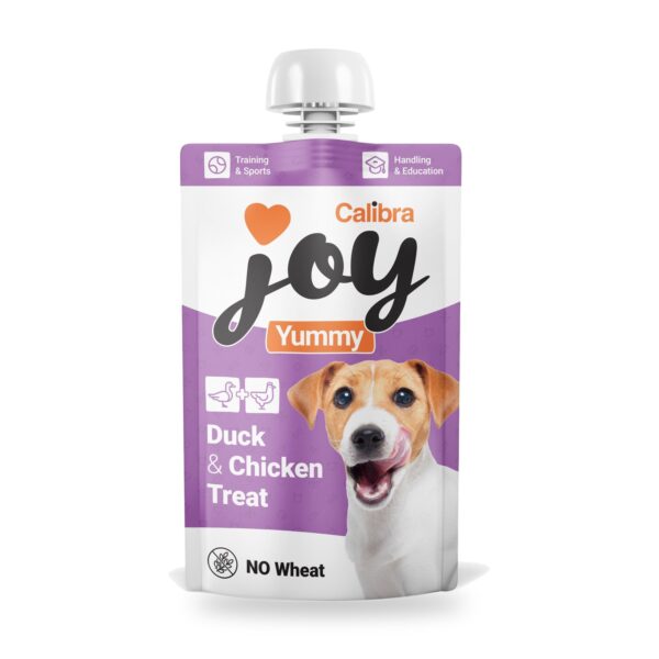 Calibra Joy Yummy Pato y Pollo Pasta para Lamer para Perros Pack 12×100 g - unidad