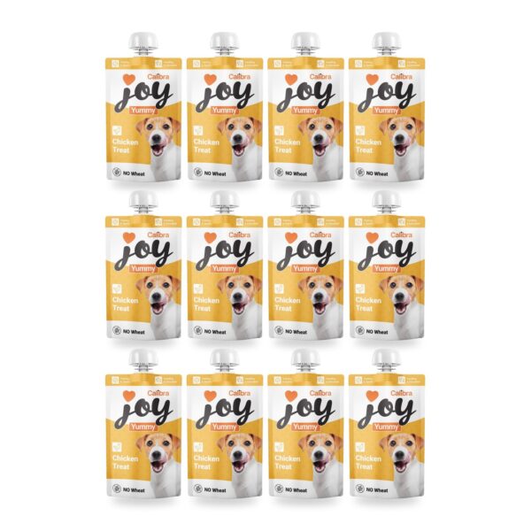 Calibra Joy Yummy Pollo Pasta para Lamer para Perros Pack 12×100 g (12 unidades)