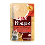 Churu Bisque Pollo Con Ternera Crema Para Gatos Pack 12×40 g - unidad