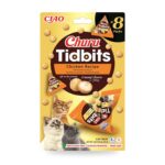 Churu Tidbits Pollo Bocaditos Rellenos Para Gatos Pack 8 Cajas de 8 Bolsitas - unidad