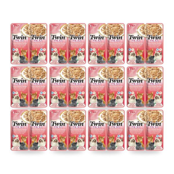 Churu Twin Packs Atún Con Pollo En Caldo Para Gatos Pack 12×2 Sobres