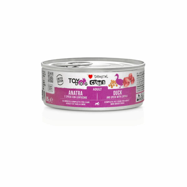 Disugual Cubes Pato Y Lentejas Para Perros Adultos Pack 12×85 Gr