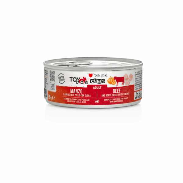 Disugual Cubes Ternera Y Pollo Para Perros Adultos Pack 12×85 Gr
