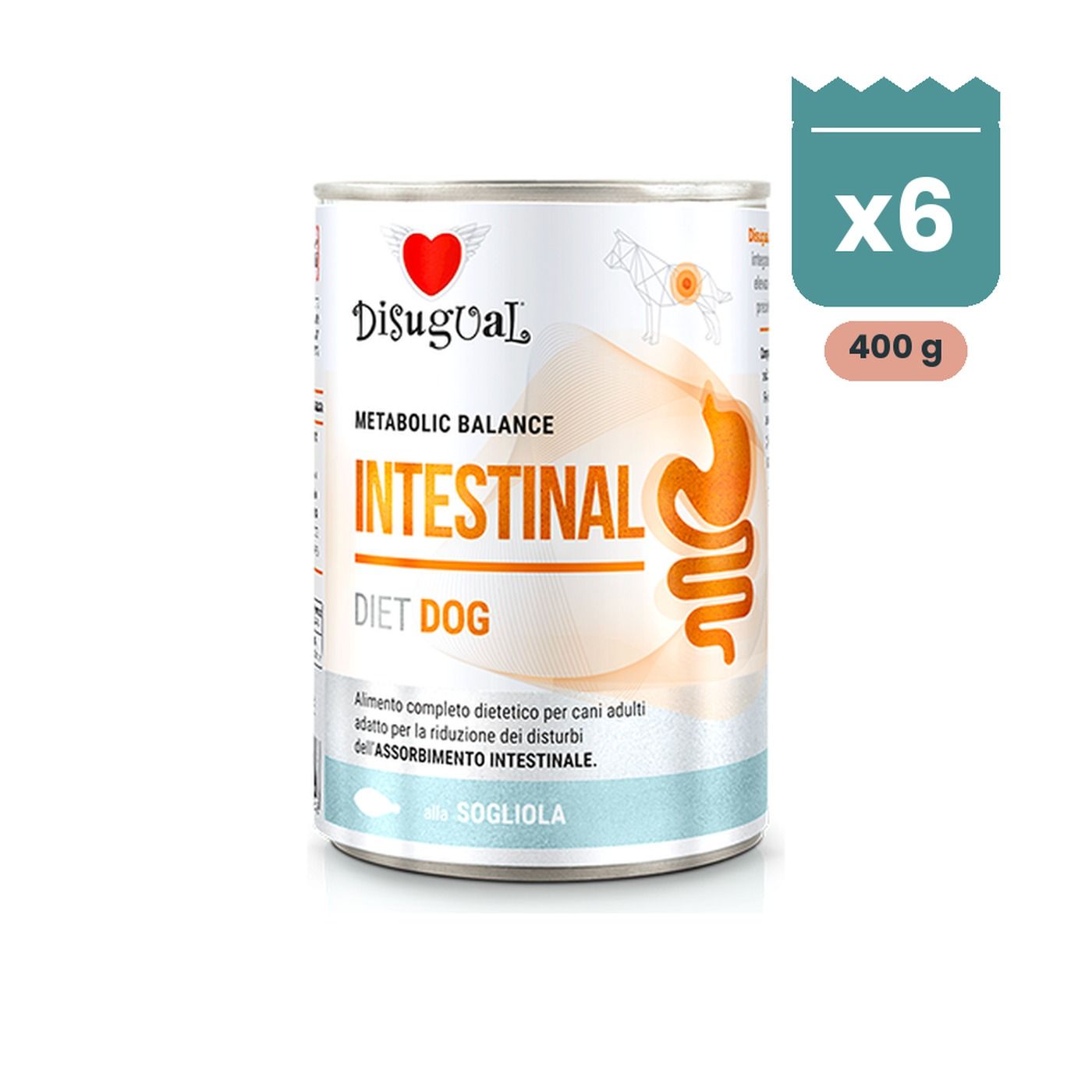 Disugual Latas Intestinal de Lenguado para Perros Pack Ahorro 6x400 g Disugual Latas Intestinal de Lenguado para Perros Pack Ahorro 6x400 g