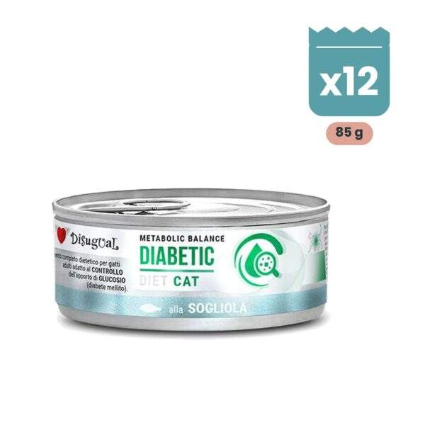 Disugual Latas Diabetic de Lenguado para Gatos Pack Ahorro 12x85 g