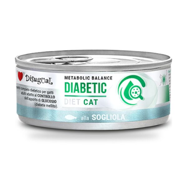 Disugual Latas Diabetic de Lenguado para Gatos Pack Ahorro 12×85 Gr - unidad