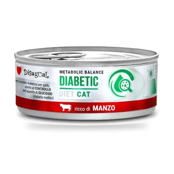 Disugual Latas Diabetic de Ternera para Gatos Pack Ahorro 12×85 Gr - unidad