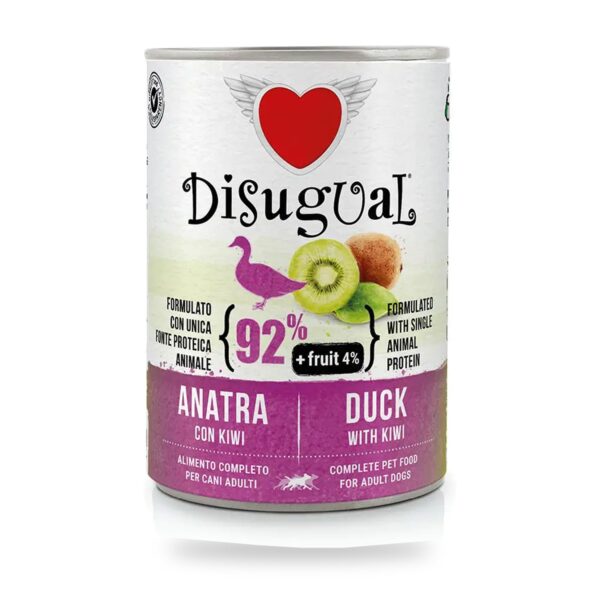 Disugual Latas Fruit de Pato con Kiwi para Perros Pack Ahorro - unidad