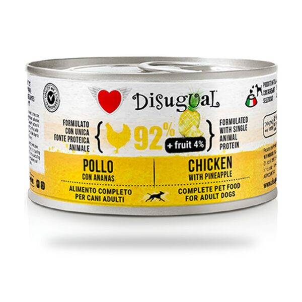 Disugual Latas Fruit de Pollo con Piña para Perros Pack Ahorro - unidad