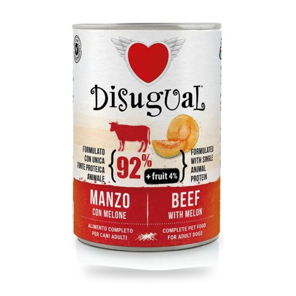 Disugual Latas Fruit de Ternera con Melón para Perros Pack Ahorro - unidad