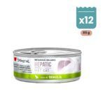 Lata de Disugual Hepatic de codorniz para gatos, pack de 12 latas de 85 g en paté