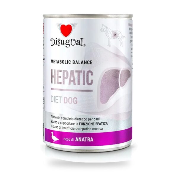 Disugual Latas Hepatic de Pato para Perros Pack Ahorro 6×400 Gr - unidad