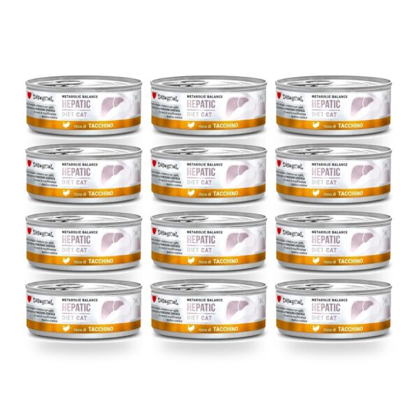 Disugual Latas Hepatic de Pavo para Gatos Pack Ahorro 12×85 Gr (12 unidades)