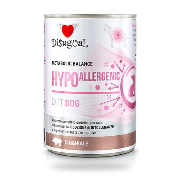 Disugual Latas Hypoallergenic de Jabalí para Perros Pack Ahorro 6×400 Gr - unidad