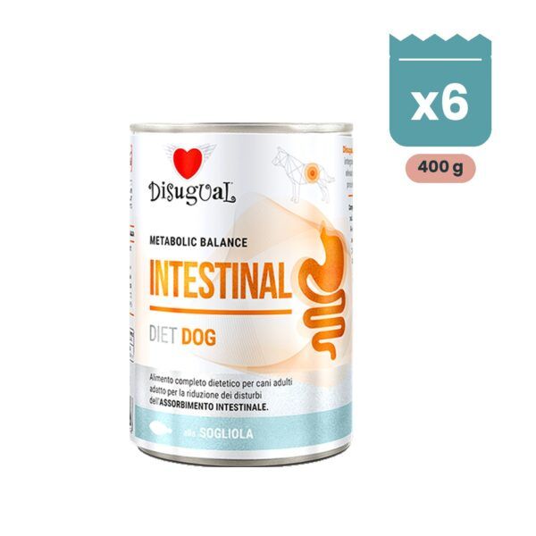 Disugual Latas Intestinal de Lenguado para Perros, pack 6x400 Gr
