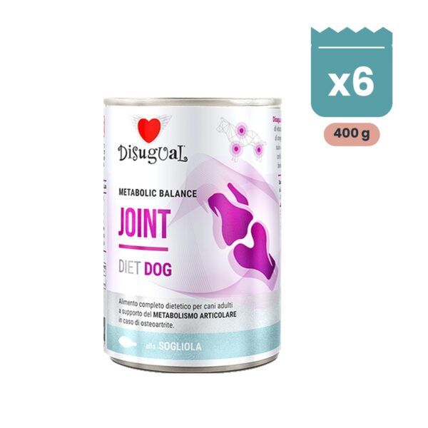 Disugual Latas Joint de Lenguado para Perros, pack 6x400 Gr