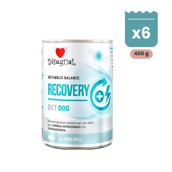 Disugual Latas Recovery de Lenguado para Perros, pack 6x400 Gr