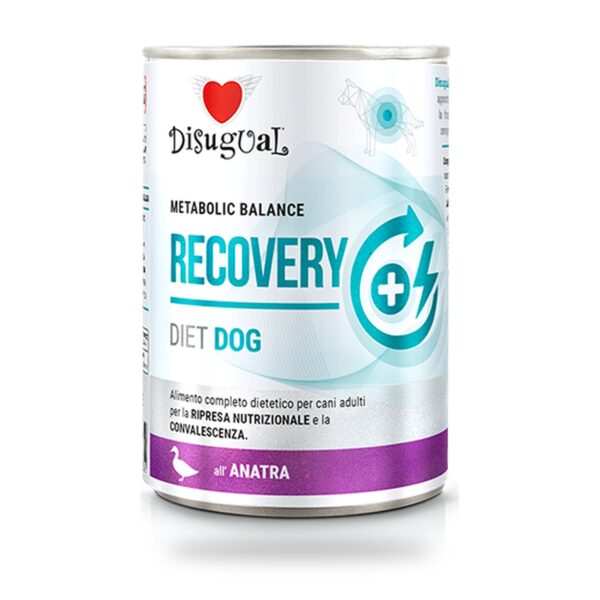 Disugual Latas Recovery de Pato para Perros Pack Ahorro 6×400 Gr - unidad