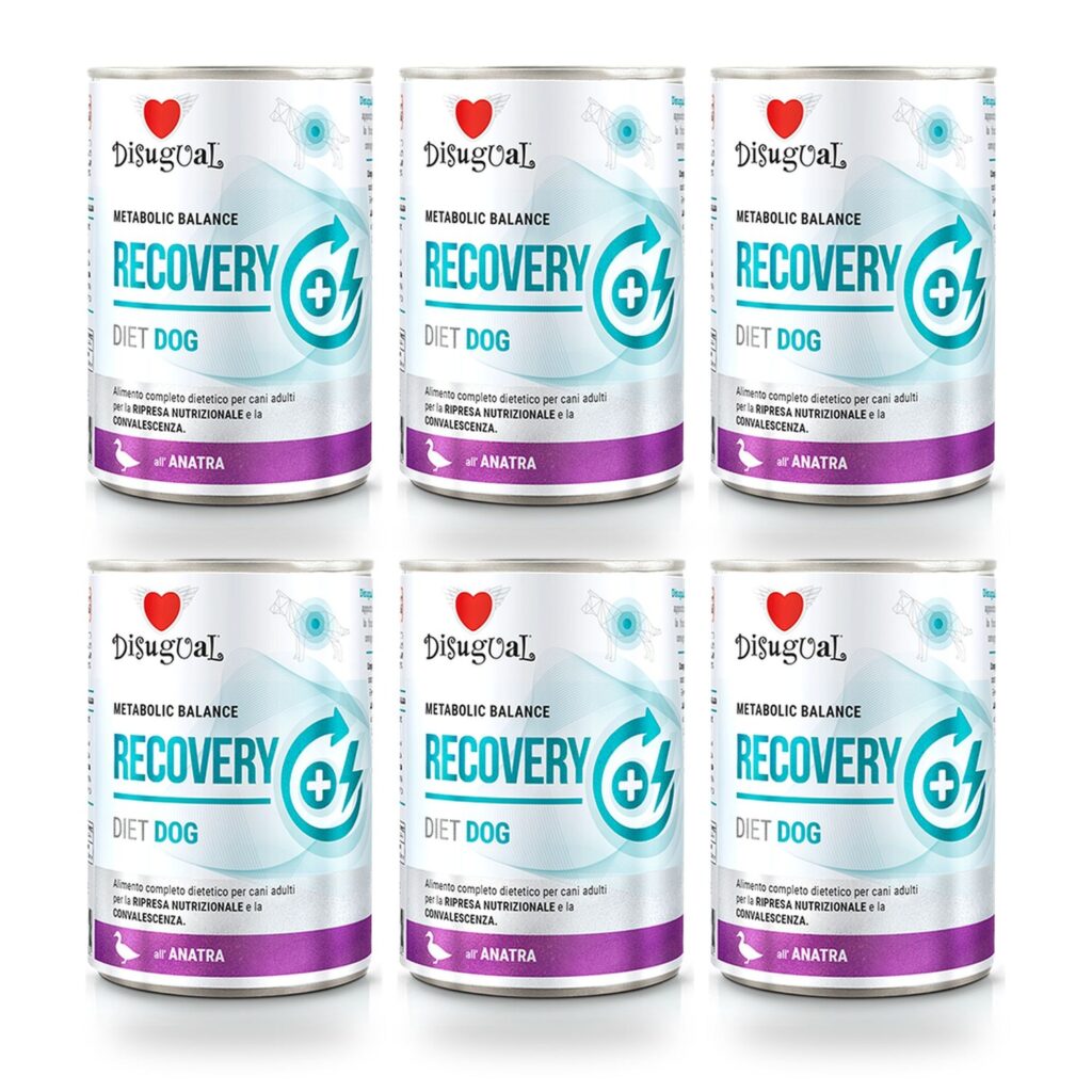 Disugual Latas Recovery de Pato para Perros Pack Ahorro 6×400 Gr