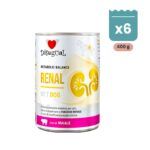 Lata Disugual Renal de cerdo para perros, paté dietético de 400 g bajo en proteína y fósforo