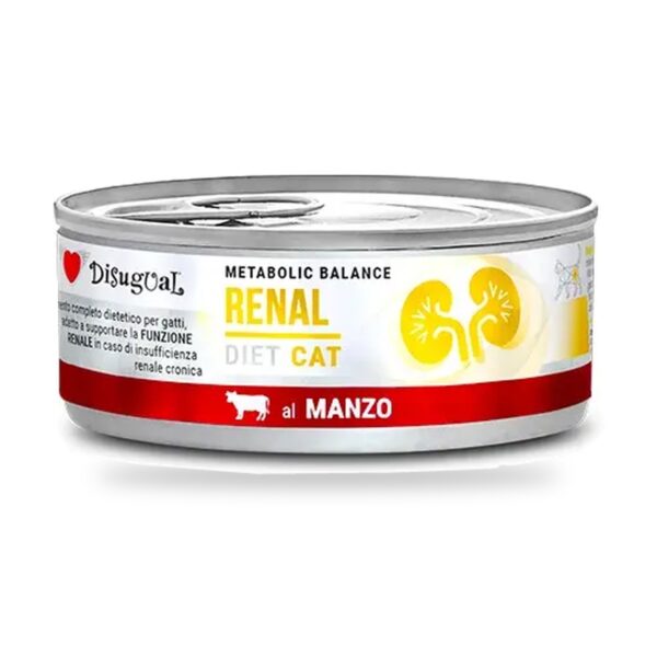 Disugual Latas Renal de Ternera para Gatos Pack Ahorro 12×85 Gr - unidad