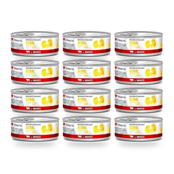 Disugual Latas Renal de Ternera para Gatos Pack Ahorro 12×85 Gr