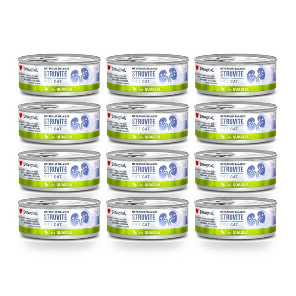 Disugual Latas Struvite de Codorniz para Gatos Pack Ahorro 12×85 Gr (12 unidades)