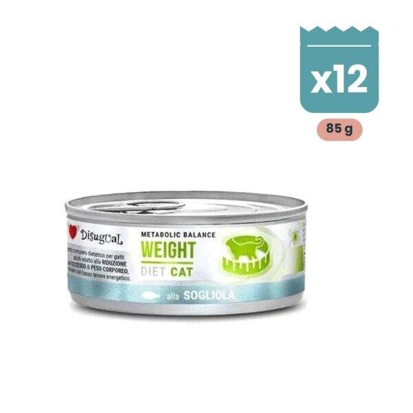 Disugual Latas Weight de Lenguado para Gatos Pack Ahorro 12x85 g