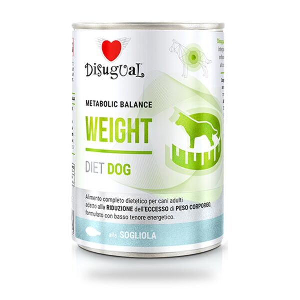 Disugual Latas Weight de Lenguado para Perros Pack Ahorro 6×400 Gr - unidad