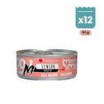 Pack de 12 latas de 85 g de Disugual Mini-Me M paté de salmón para gatos senior